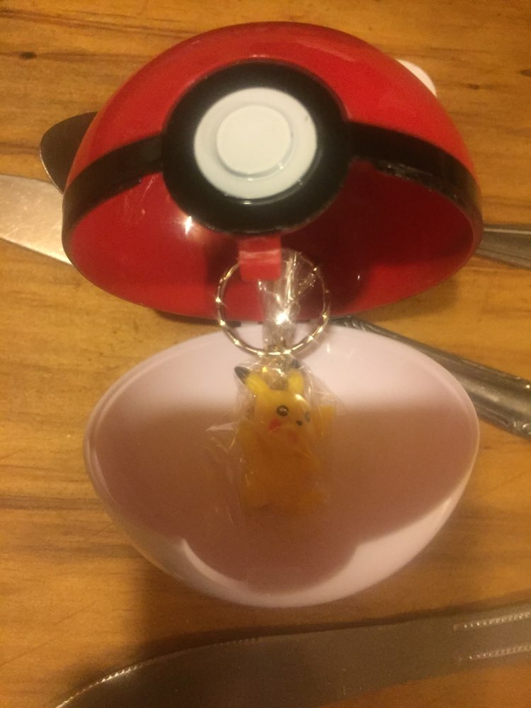 7cm PokeBall+1 Pikachu Figure Keychain PVC Anime Action Figures Super Master Ball Kids Toys #E