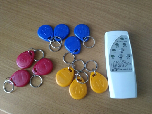 FREESHIPPING 125khz id card 4frequency door RFID Copier Duplicator Cloner EM reader writer + 10pcs EM4305 rewritable keyfobs