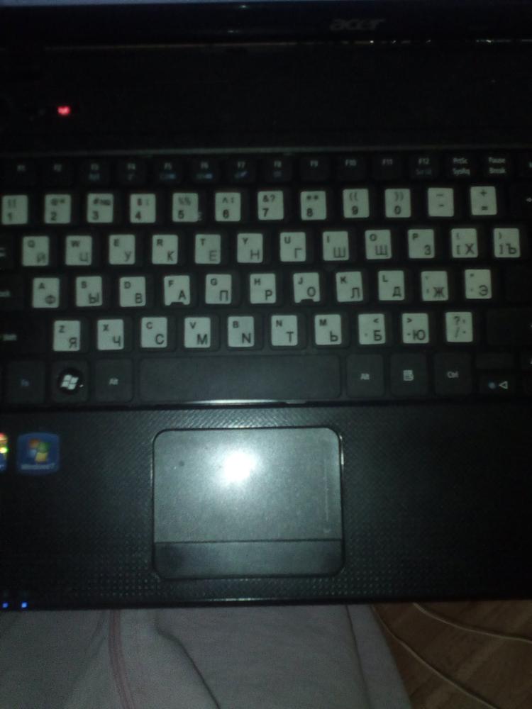 Glylezee Luminous Waterproof Russain Language Keyboard Stickers Film Layout with Button Letters Alphabet for Computer Keyboard