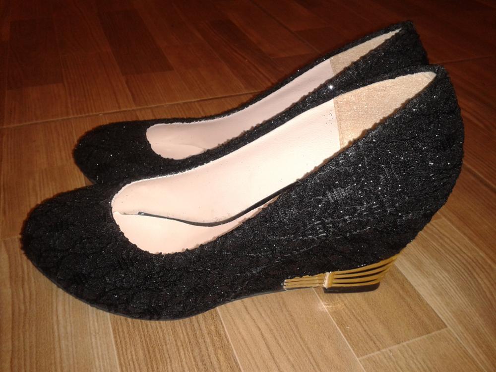 Brand New Women Pumps For Spring Fashion Party Shoes Woman Lace Platfrom Wedegs Shoes For Autumn Size 35-39 Drop Shipping #HDS79