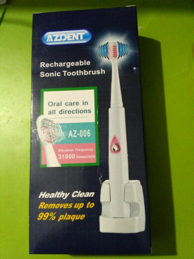 AZDENT Wireless Rechargeable Sonic Electric Toothbrush 4 in 1 Set Teeth Brush IPX7 Waterproof Tooth Brush Use for Kids Adults