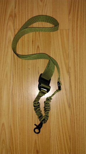 Multi-function Nylon Adjustable Tactical single point Bungee Rifle Gun Airsoft Sling hunting gun Strap Army Green Black 