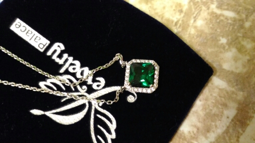 JewelryPalace Square 1.2ct Created Nano Russian Emerald 925 Sterling Silver Solitaire Pendant Necklace 18 Inches Fashion Jewelry