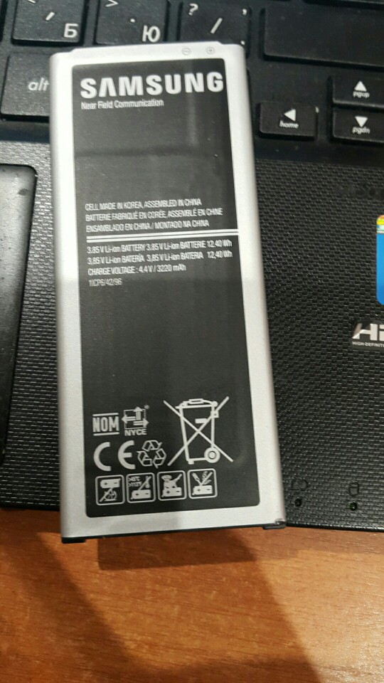 Original Replacement Battery For Samsung Galaxy Note 4 SM-N910F EB-BN910BBE NFC 3220mAh for Samsung Galaxy Note 4 Battery Note4