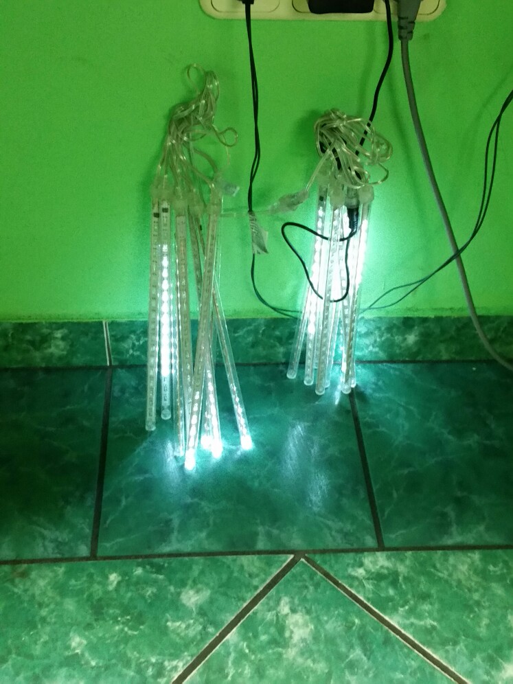 30CM Meteor Shower Rain Tubes AC90-280V LED Christmas Lights Wedding Party Garden Xmas String Light Outdoor