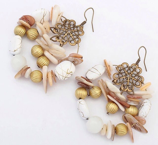 Drop Earirings Retro Vintage Alloy Women Silver-plated Gold Plated Long Bohemian Pierced Dangle Earrings for Women