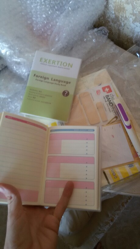 64 Sheets Candy Color Crown Pattern Paper Vocabulary Mini Notebook Word Notepad Hand Memo With PVC Book Cover 