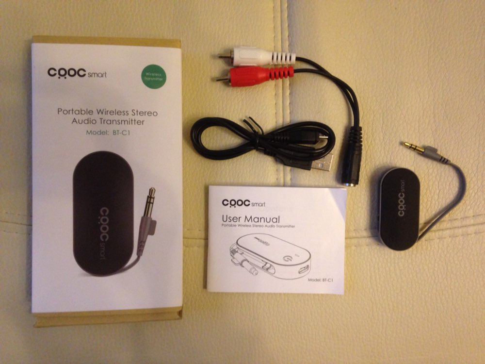CRDC Bluetooth Transmitter Mini Powerful  Portable Wireless Stereo Audio Music Transmitter with A2DP  for Tablet TV PC iPod MP3