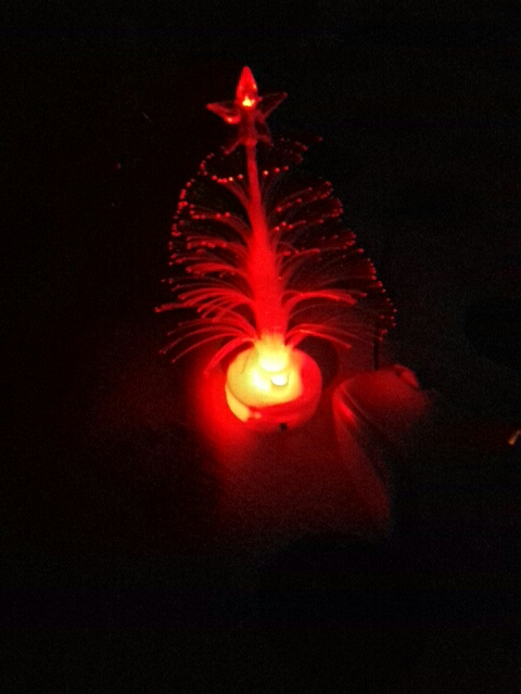 Christmas Tree Ice Crystal Colorful LED Desk Decor Table 7 Color Xmas Lamp Light Night Colorful Christmas Tree Home Decorations