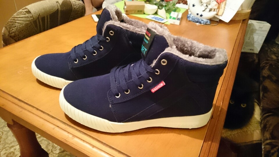 New arrival big size 39-45 men boots fashion flat winter snow boots thick plush ankle boots for men warm casual shoes botas