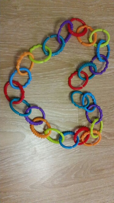 24pcs/set Baby Molars Ring 0-12 Months Rainbow QQ Kids Molars Ring Teether Ring Teether Teddy Chain Clutch Ring