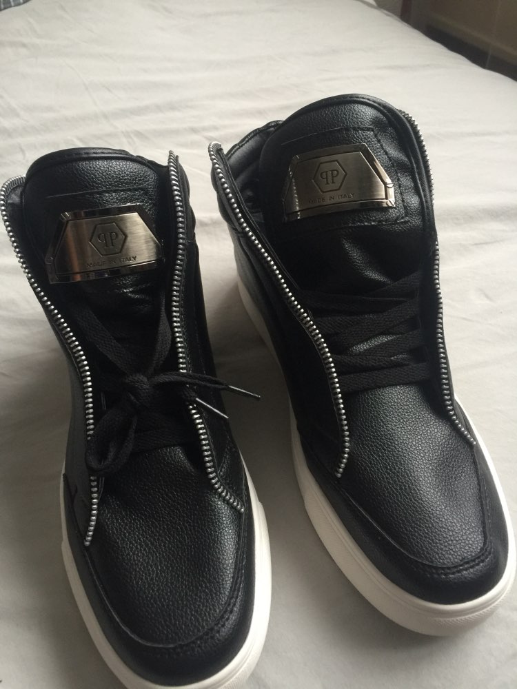 European Style Men Casual Shoes Mens Leopard Head Breathable High Top Flats Super star Fashion Black Shoes With Zipper pp