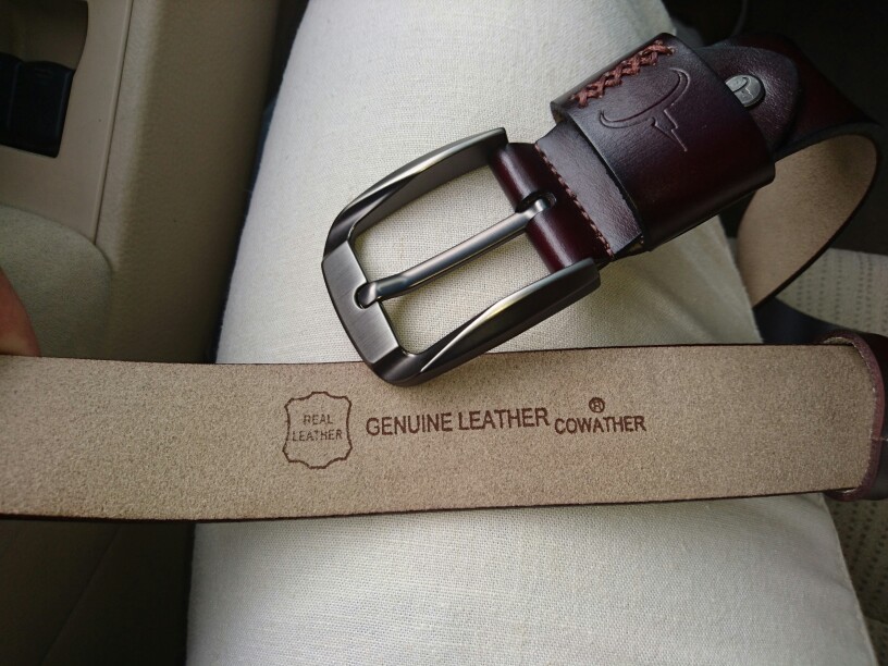 COWATHER Vintage style pin buckle cow genuine leather belts for men 130cm high quality mens belt cinturones hombre free shipping