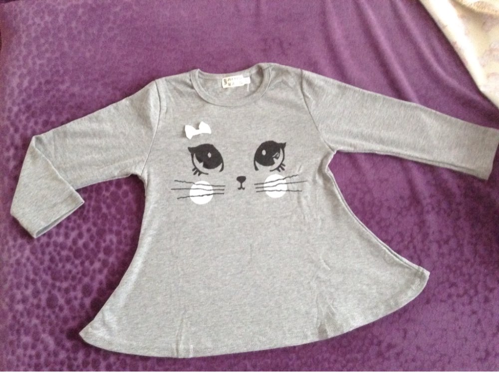 2016 2-8age girl dress girls long sleeves autumn fall winter princess dress O-neck red navy girl clothes children heart clothing