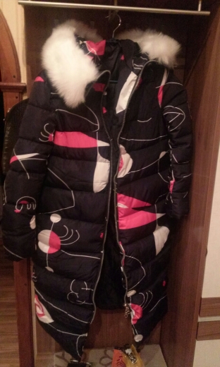 Luxury Soft Fur Collar Hooded Women Coat Winter Warm Down Cotton Woman Long Coat Fashion Printed maxi long Female Jacket Outwear