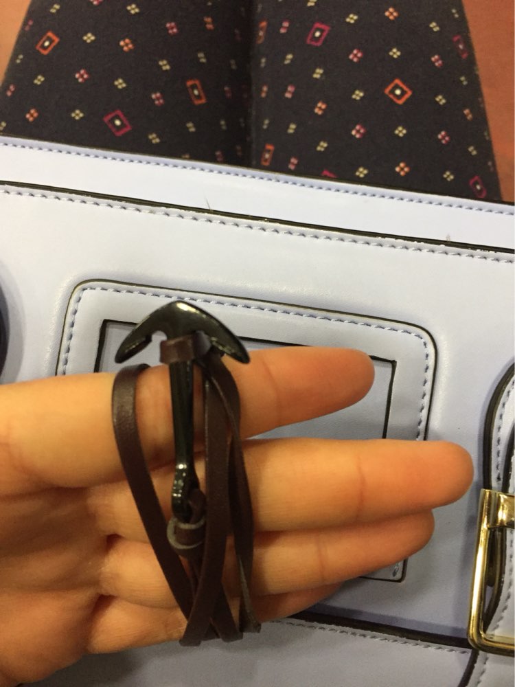 2016 New Fashion Multilayer Black alloy Anchor Bracelet Men Leather Bracelet for Women Men Friendship Bracelets Pulseras