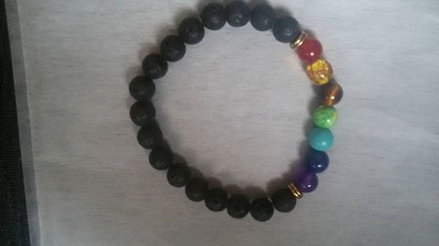 Muti-color Mens Bracelets Black Lava 7 Chakra Healing Balance Beads Bracelet For Women Reiki Prayer Yoga Bracelet Stones