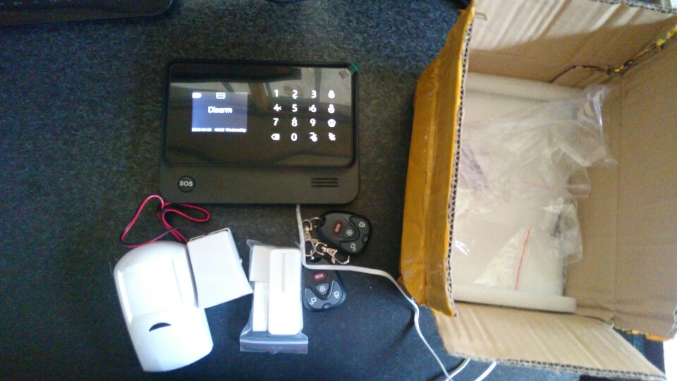 G90B 2.4G WiFi GSM GPRS SMS Wireless Home Security Alarm System IOS Android APP Remote Control Detector Sensor