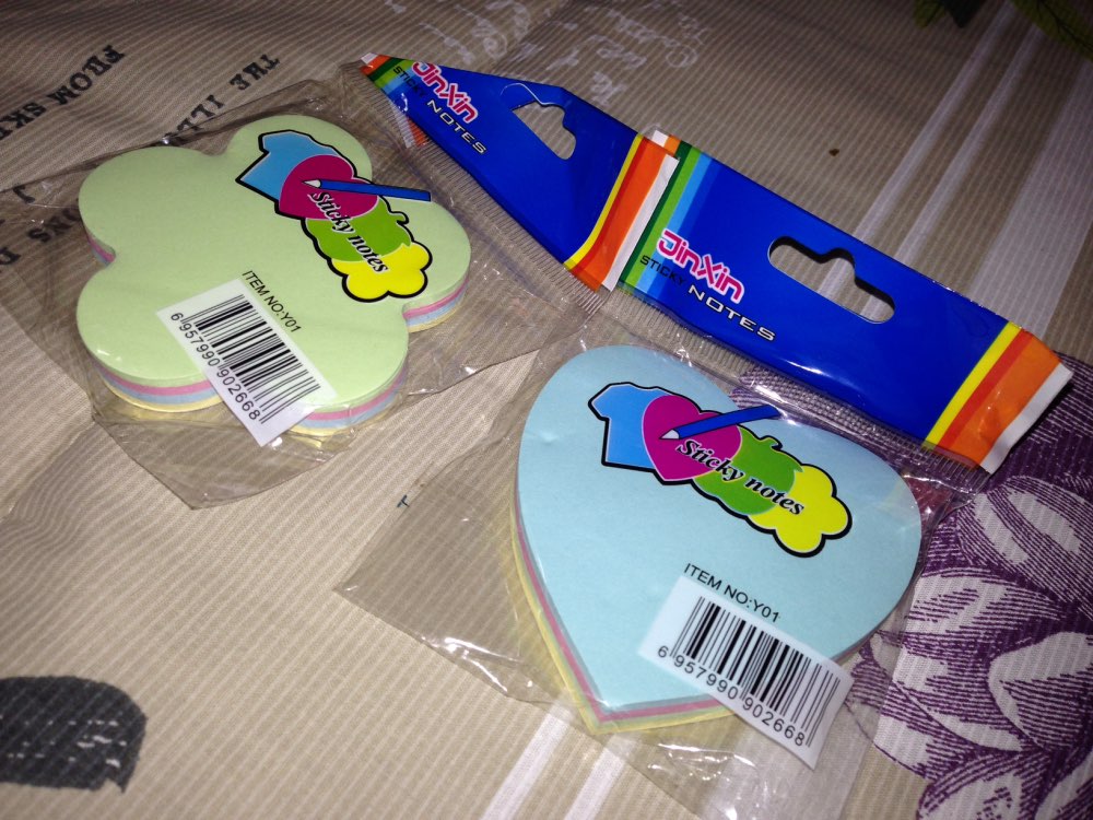 100 Pages Multicolor Sticky Notes Cute Office Love Memo Pads Sticker Post It Bookmark Marker Flags Sticker Planner Briefpapier