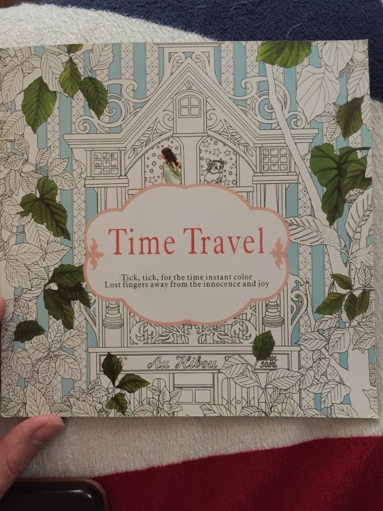 1 Pcs 24 Pages Time Travel Coloring Book For Children Adult Relieve Stress Kill Time Graffiti Painting Drawing Art Book