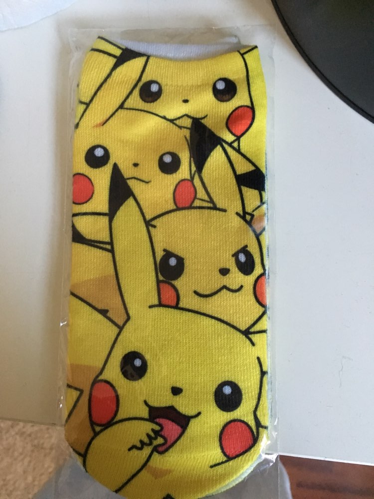 2016 New Arrival Kawaii Harajuku Pokemon Pikachu Socks 3D Printed Cartoon Women's Low Cut Ankle Socks Novelty Casual Socks Meias