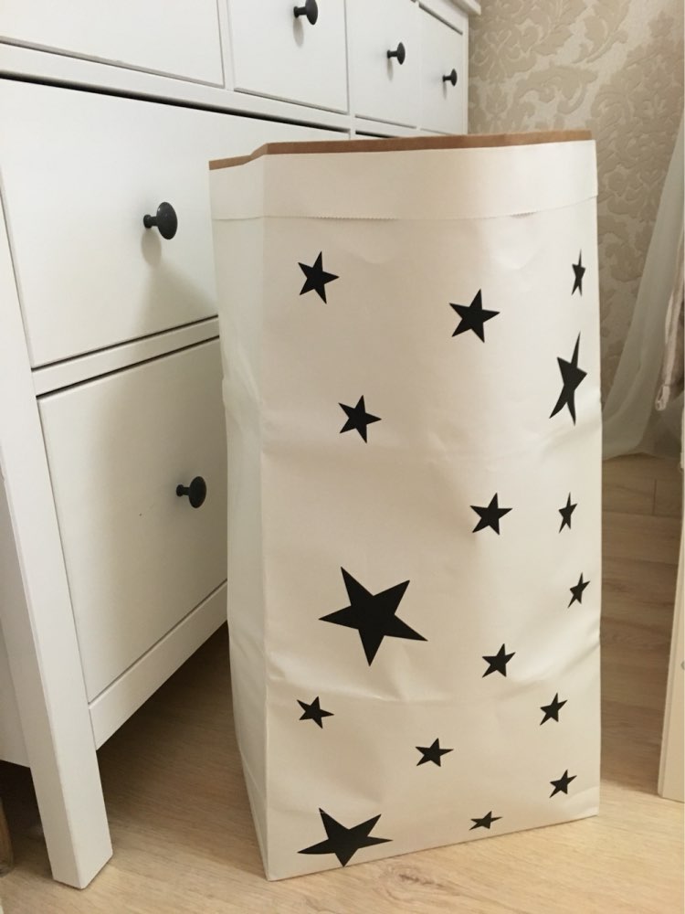 2016 New Popular Large Cartoon Heavy Kraft Paper Bag Children Room Organizer Bag Storage Bag For Toy And Baby Clothings
