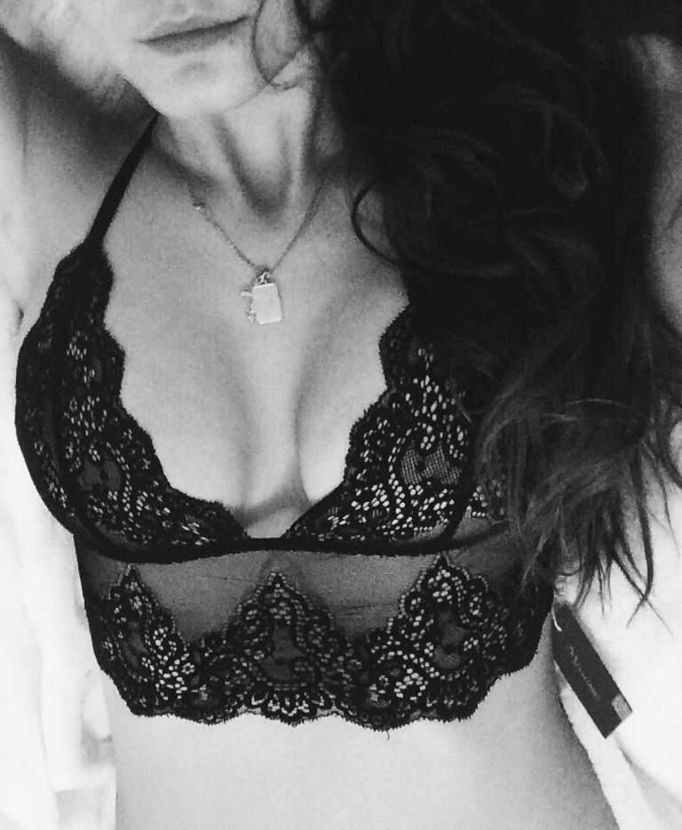 Missomo 2016 Fashion New Women Lace Jacquard Solid Soft Black Bra Bralette Summer Push Up Bralette Lace Trim Romantic Bra Set