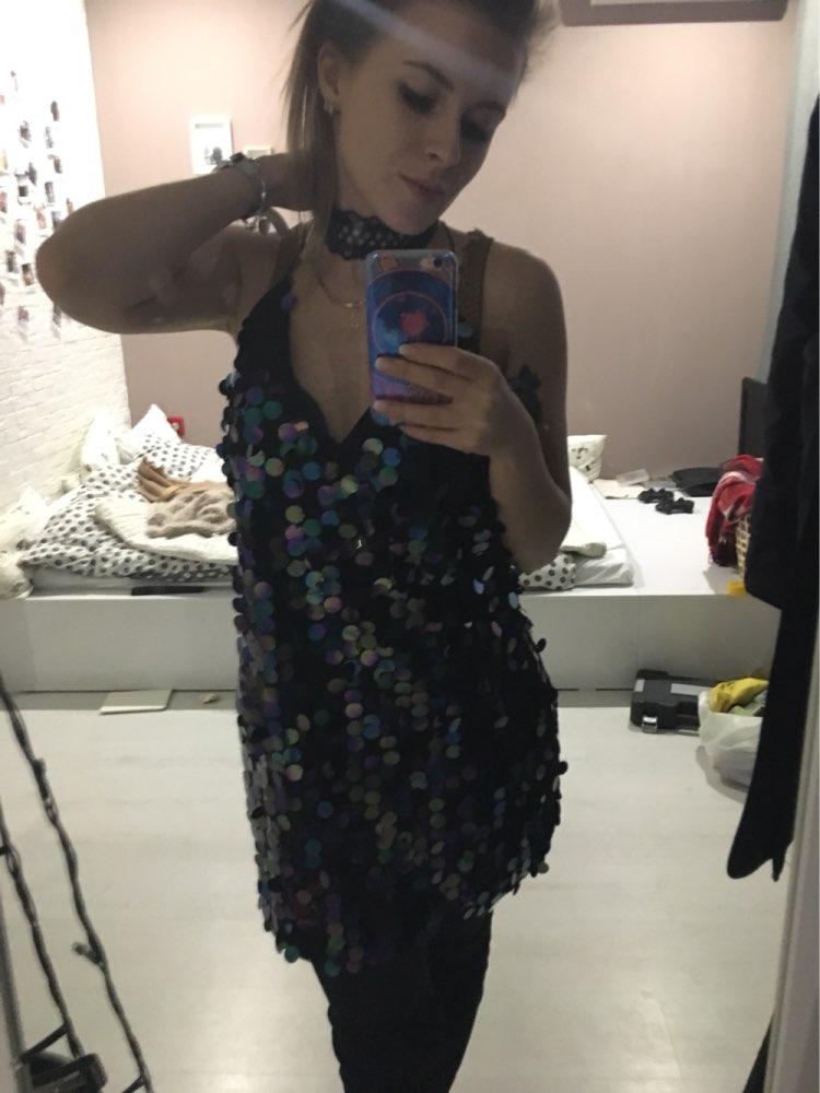 Simplee Deep V sequin sundress Backless luxury slip dress sexy party short dress women 2016 autumn winter dress vestido Camisole