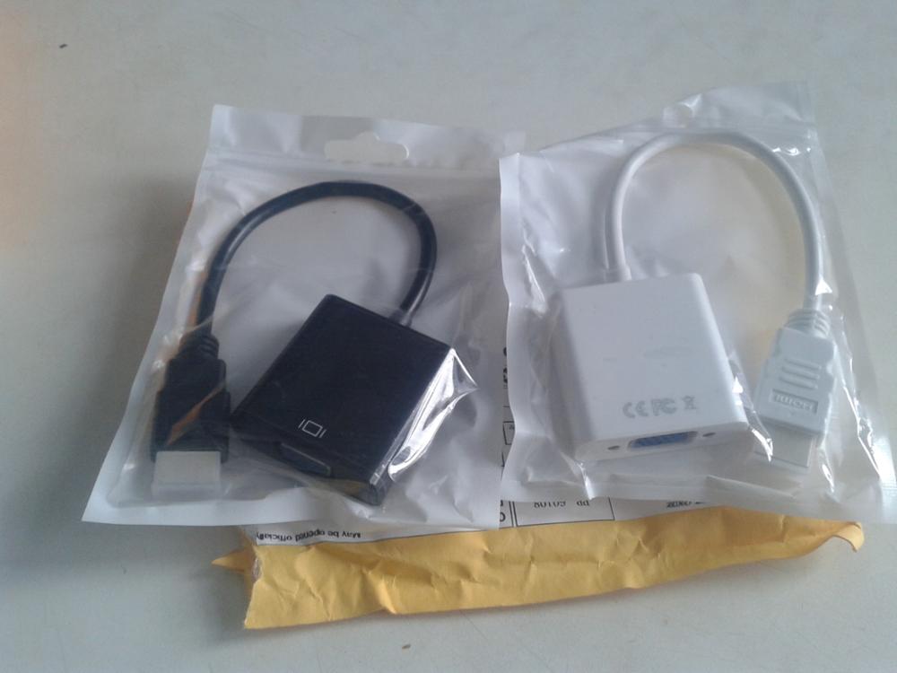 HDMI TO VGA Adapter,Gold Plated High-Speed 1080P Active HDMI to VGA Converter Adapter Male to Female For PC Laptop DVD HDTV 