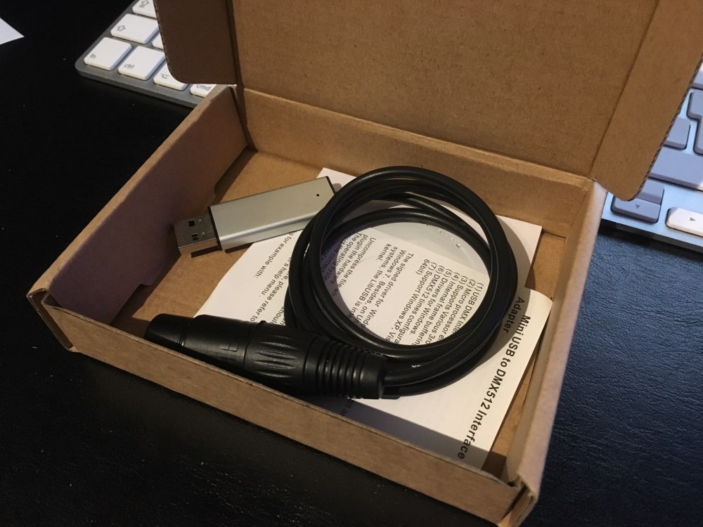 USB to DMX Interface Adapter LED DMX512 Studio Computer PC Stage Lighting Controller Dimmer For LED Effect Master-Slave Led Flat