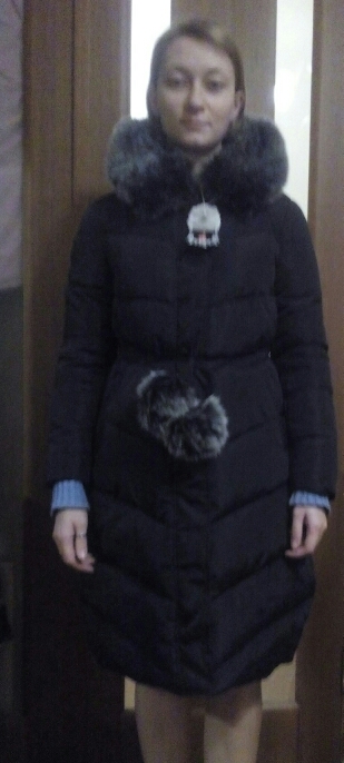 2016 women large fur collar long sections Slim Down padded jacket female winter weatherization waist ladies coat with fur ball