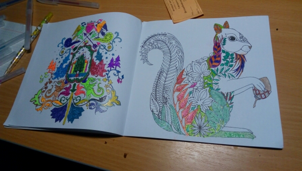 24 Pages Enchanted Forest English Edition Coloring Book For Children Adult Relieve Stress Kill Time Painting Drawing Book
