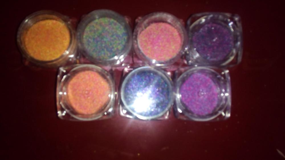 1.5g 3D Pigments Sequins Nail Sugar Glitter Dust Powder  Polish Gel Girl Color Dazzling Nail DIY Pearl Tips Deco #513-524