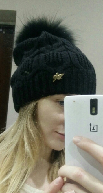 BOAPT Double-deck Knitted Wool Real Natural Raccoon Fur Pompon Hat Female Winter Braid Cap Headgear For Women Skullies Beanies