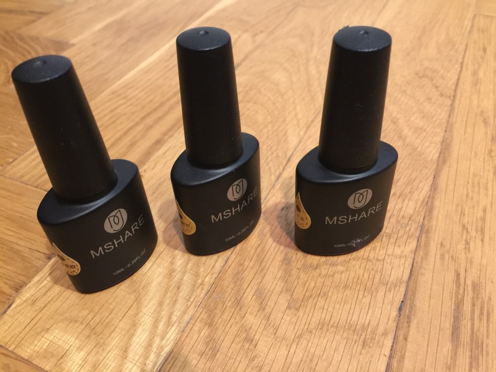 MSHARE high-end 10 ml of uv gel nail polish nail art gold silver glitter lasting Germany materials + free shipping