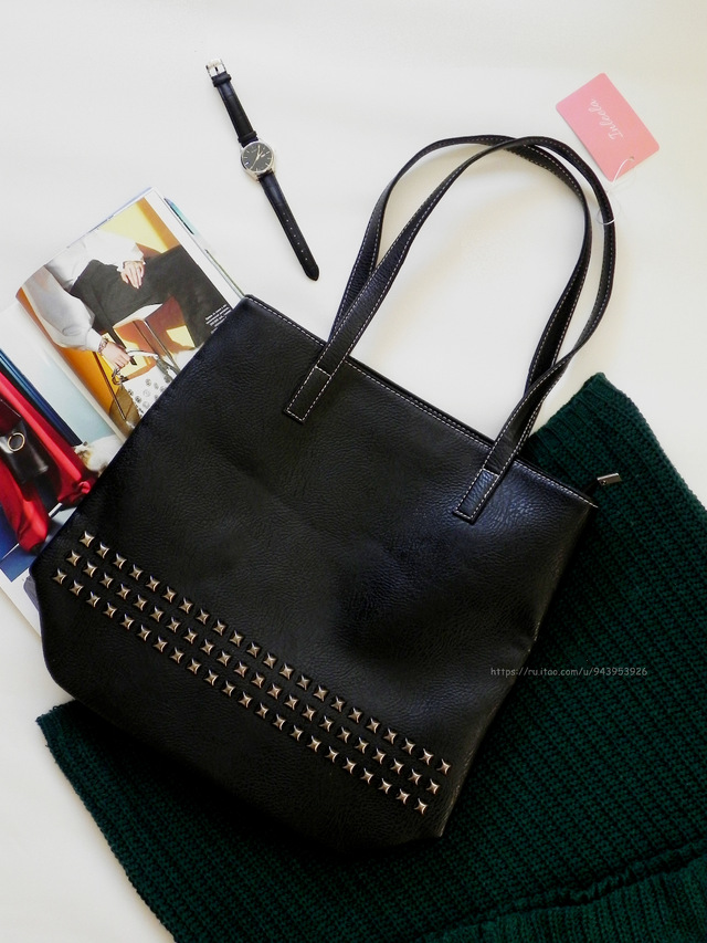 INLEELA 2016 New Arrival Autumn Bag Large Size Women Shoulder Bag Daily Vintage Women Messenger Bag Causal Rivet Bag