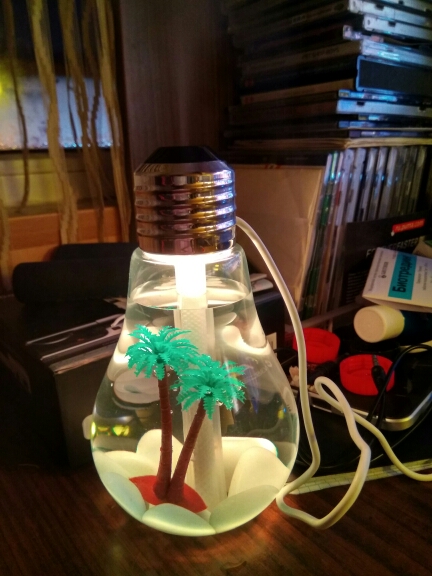 USB Ultrasonic Humidifier Home Office Mini Aroma Diffuser LED Night Light Aromatherapy Mist Maker Creative Bottle bulb