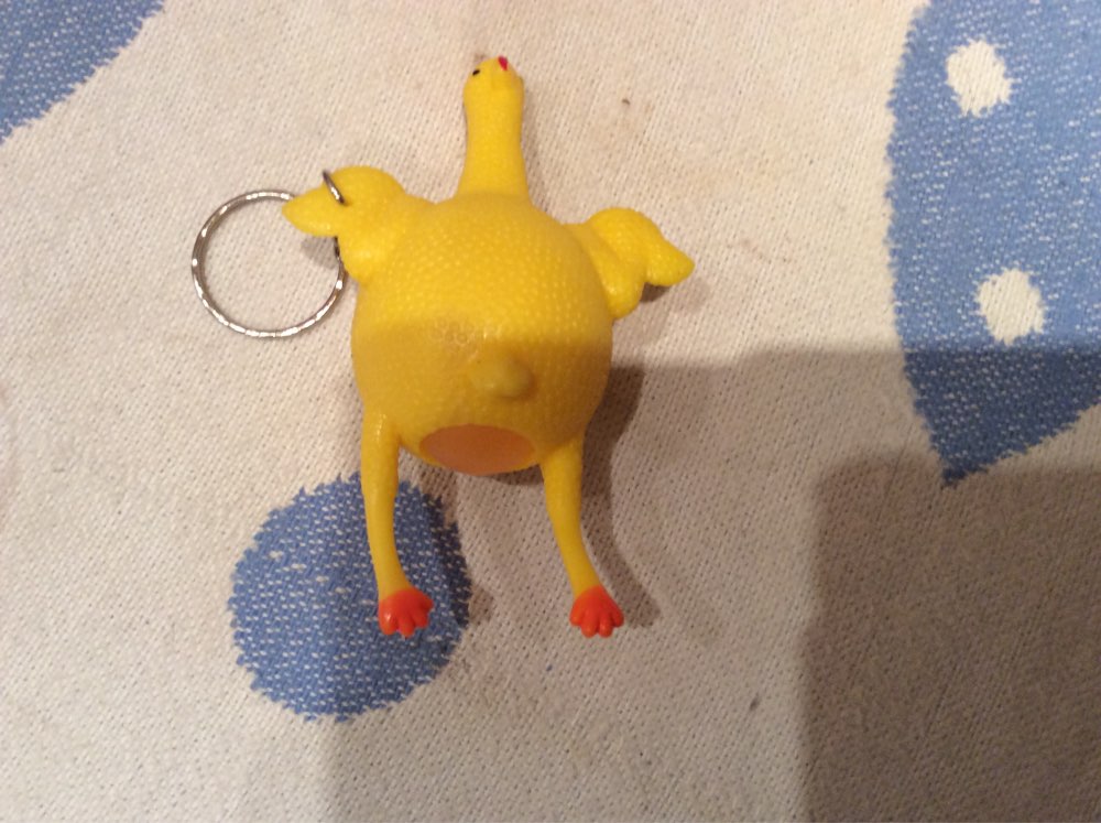 Halloween Vent Chicken Egg Laying Chickens Novelty & Gag Toys Party Prank Joke Toy Squeezing Decompression Fun Toys Key Chain
