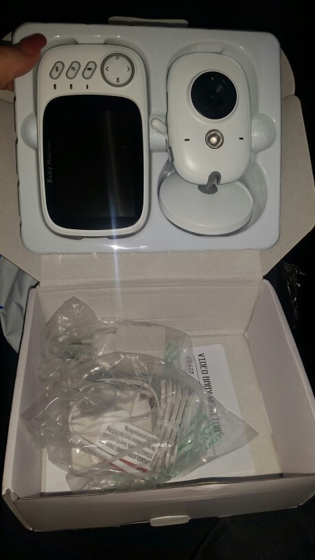 2.4G Wireless 3.2 inch Electronica Video Baba Camera 2 Way Audio 5M Night Vision Temperature Lullabies Portable Com Baby Monitor