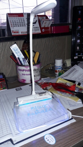 Newest Design Rechargeable Desk Lamp LED Light with Message Board Touch Switch Best Gift for Students Kids
