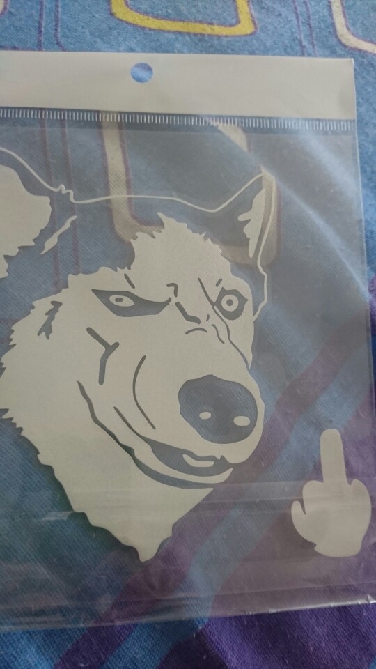 Husky Car Stickers Motorcycle Car Styling 3D Funny Dog Decal For BMW VW AUDI FORD TOYOTA HONDA KIA JEEP VOLVO Chevrolet
