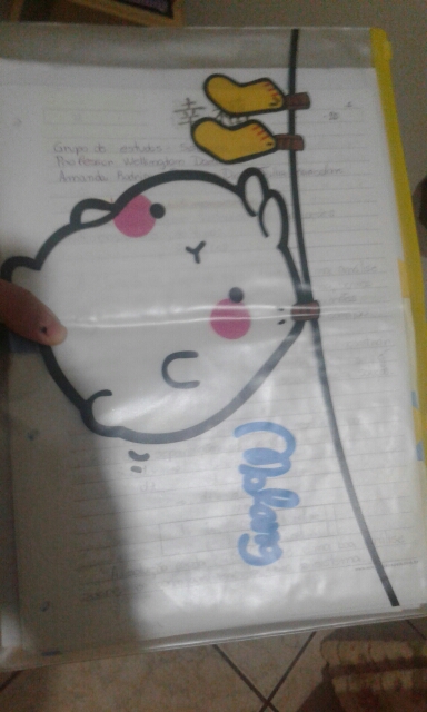 Cute Molang Rabbit PVC A4 A5 B6 File Bag Document Bag File Folder Stationery Filing Production School Office Supply