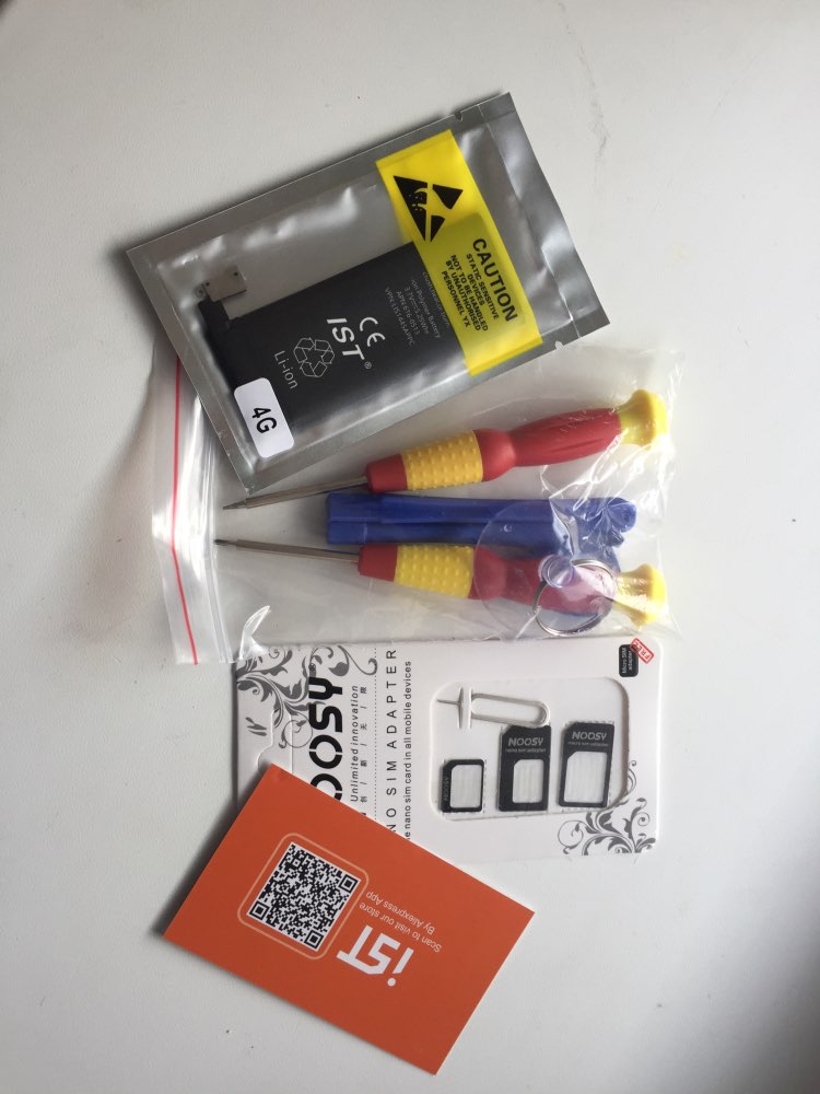 100% Original Brand IST Phone Battery For iphone 4 4G Real Capacity 1420mAh With Machine Tools Kit Mobile Batteries