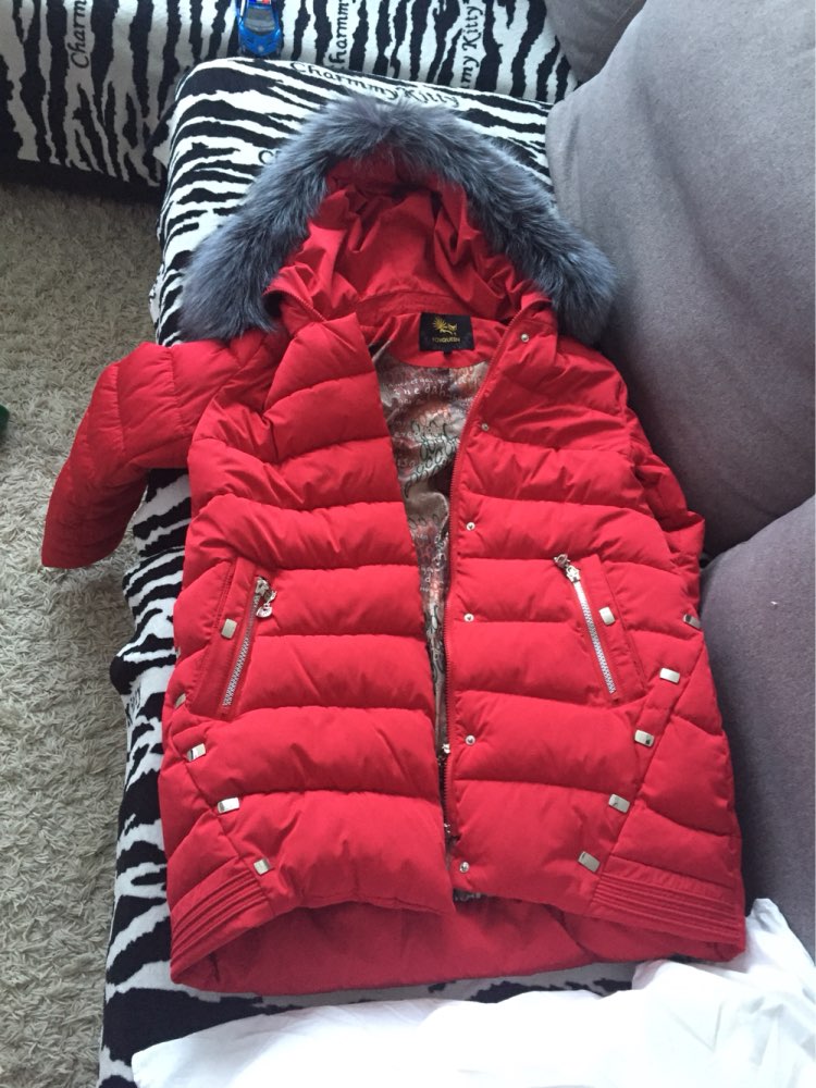 Foxqueen 2016 New Fashion Brand Winter Women's Thick Parka Female Cotton Coat Fur Collar Quilted Hooded Jacket High Quality
