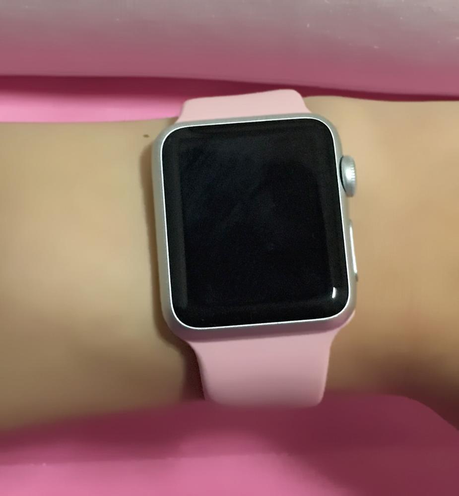 Silicone Watch Band With Connector Adapter For Apple Watch Strap 38mm 42mm iWatch Sports Buckle Bracelet Series 1 Series 2