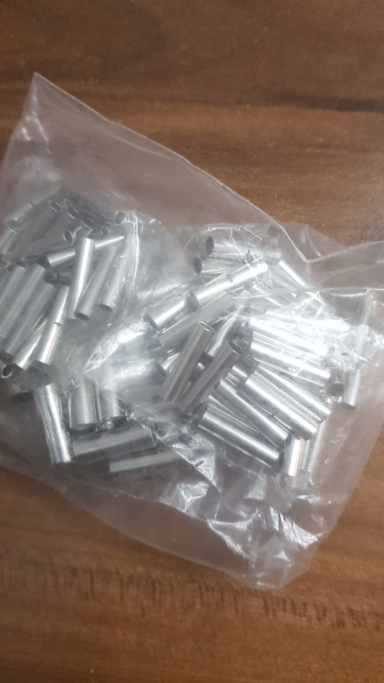 100PCS/Lot Butt Splice Connectors 10mm Copper 22-10AWG Tinned Splice Crimp Terminal Sleeve Cable Heat Shrink Tube Sleeving Kits