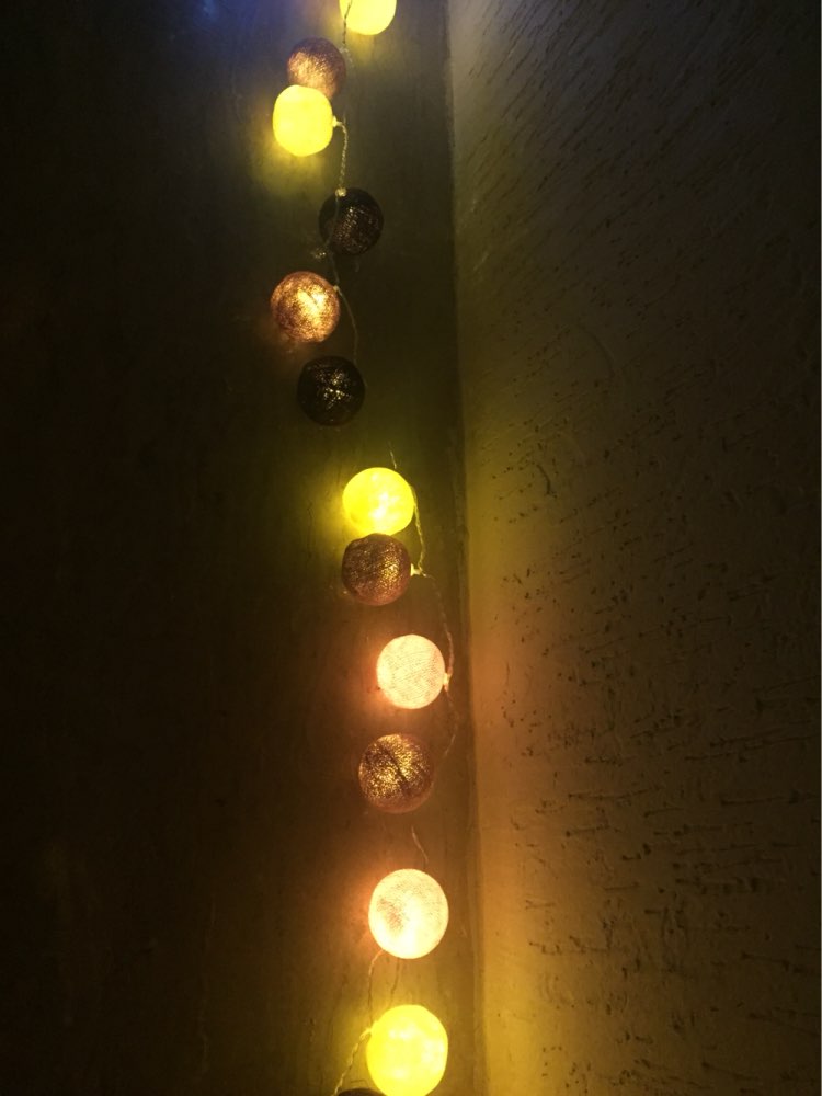 20Pcs/lot Cotton Led Christmas Ball String Lights XMas Decoration Lighting  Weeding Party Decoration Light Warm White