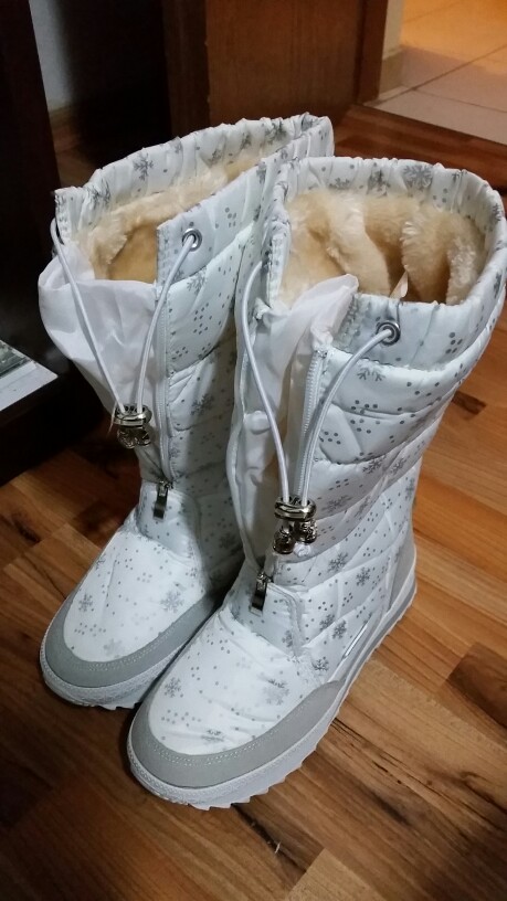 BUFFIE BRAND 2016 NEW WINTER WOMEN SNOW BOOTS HIGHT ANTISKID LIGHT FASHION GRIL WINTER BOOTS ZIP PLUS SIZE LADY SNOW BOOTS