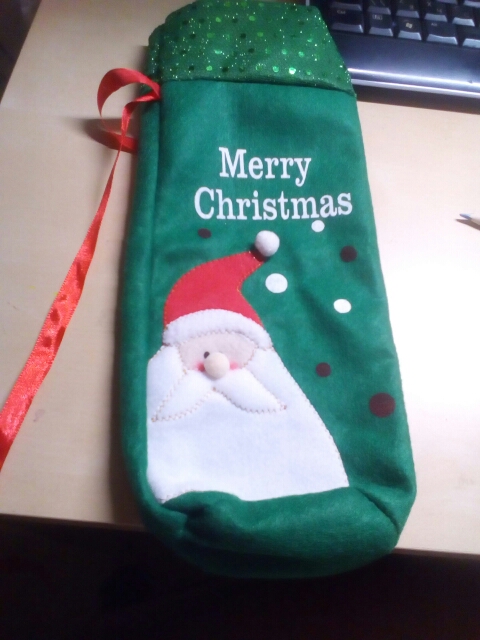 Christmas Wine Bottle Set Santa Claus Button Decor Bottle Cover Cap Clothes Kitchen Decoration for New Year Christmas Decoration