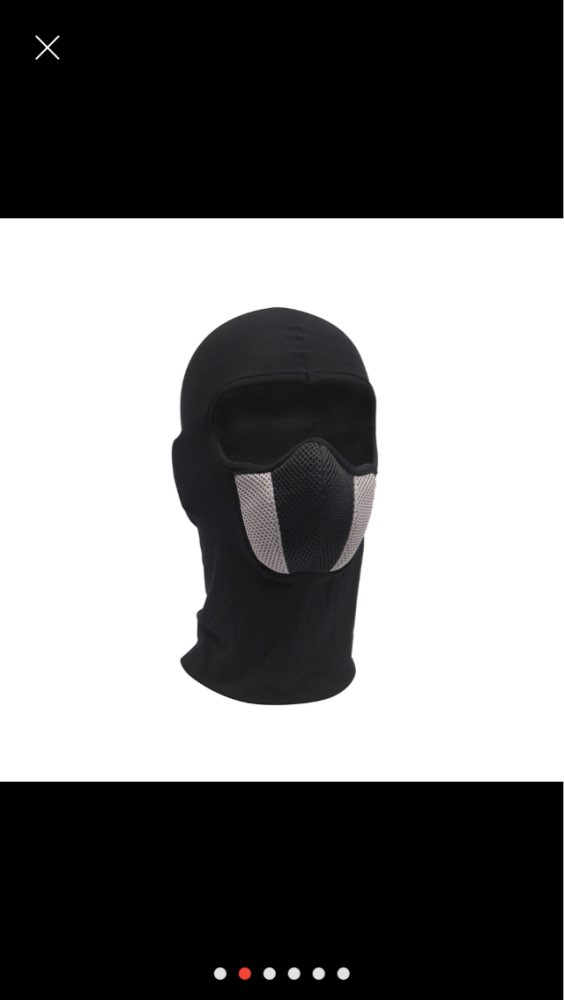 HEROBIKER Men's Motorcycle Face Mask Outdoor Motorcycle Helmet Hood Ski Sport Neck Face Mask Windproof Dustproof Red And Gray